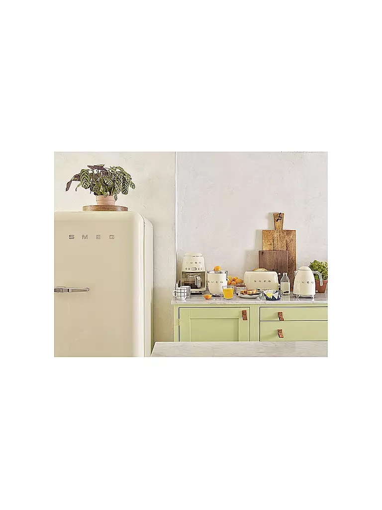 SMEG | Macchina da caffè filtro Stile retrò anni '50 Crema DCF02CREU | Crema