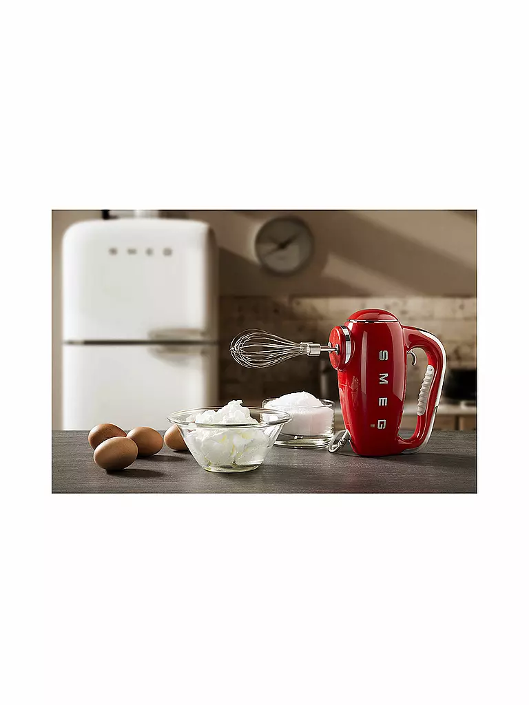 SMEG | Sbattitore elettrico rosso stile retrò anni '50 HMR01PGEU | 