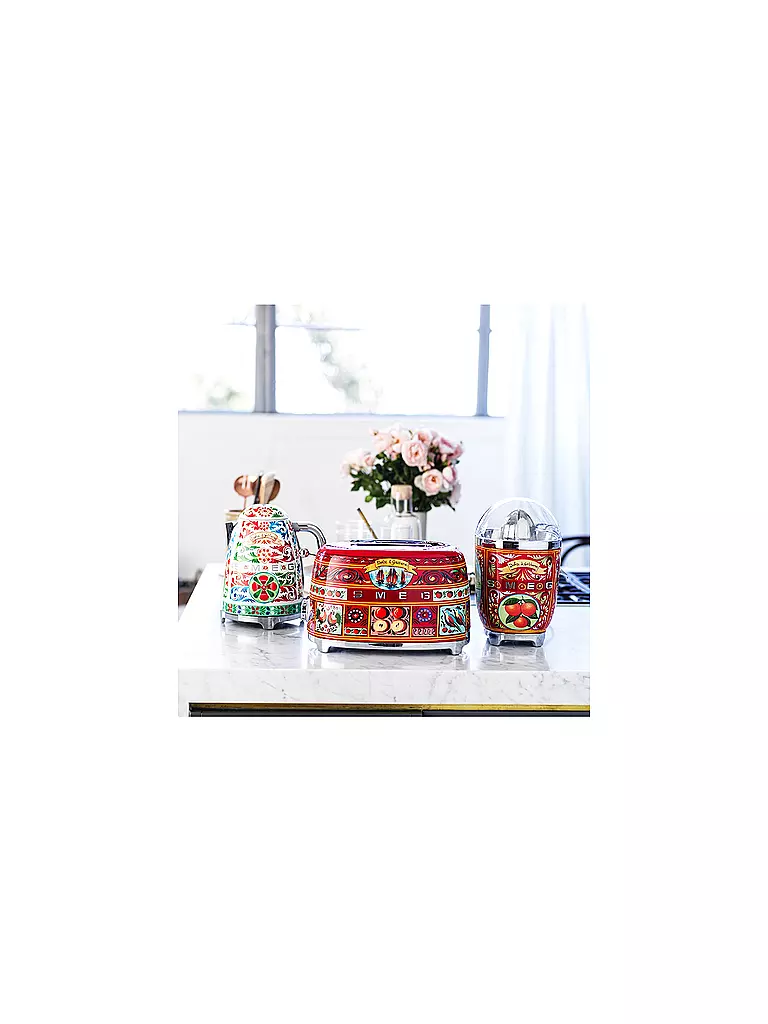 SMEG | Spremiagrumi "Dolce Gabbana" CJF01DG (Rosso/Decoro) | Multicolore