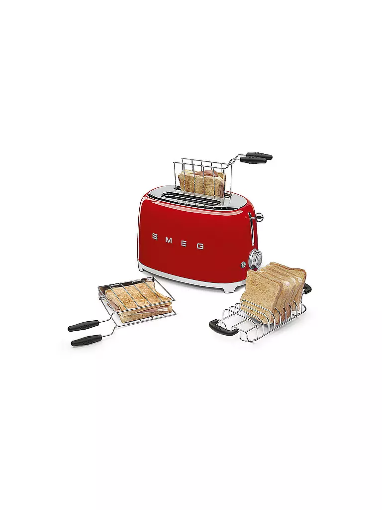 SMEG | Tostapane a 2 fessure Stile retrò anni '50 Rosso TSF01RDEU | 