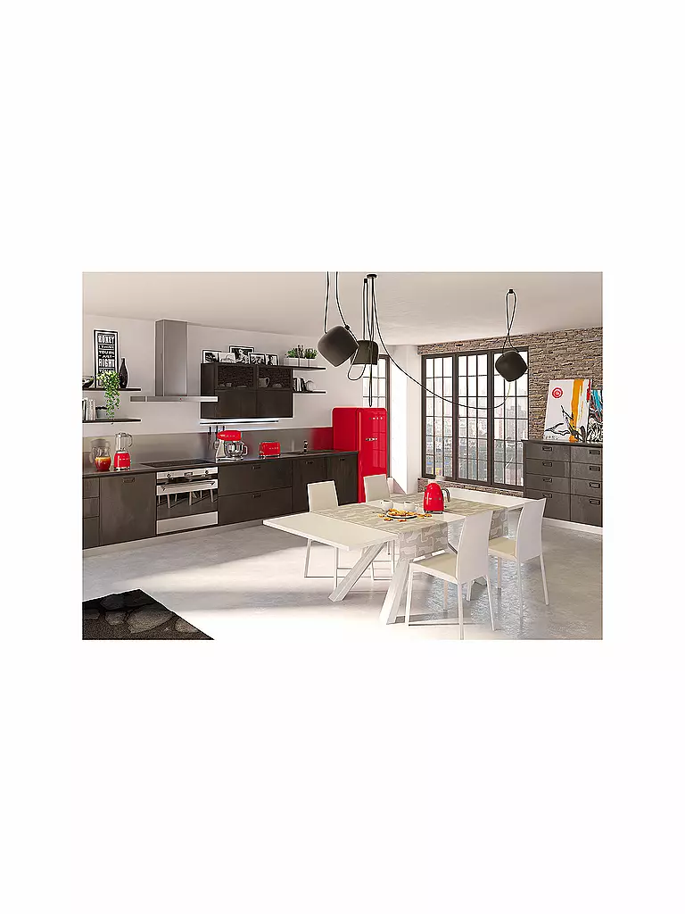 SMEG | Tostapane a 2 fessure Stile retrò anni '50 Rosso TSF01RDEU | 