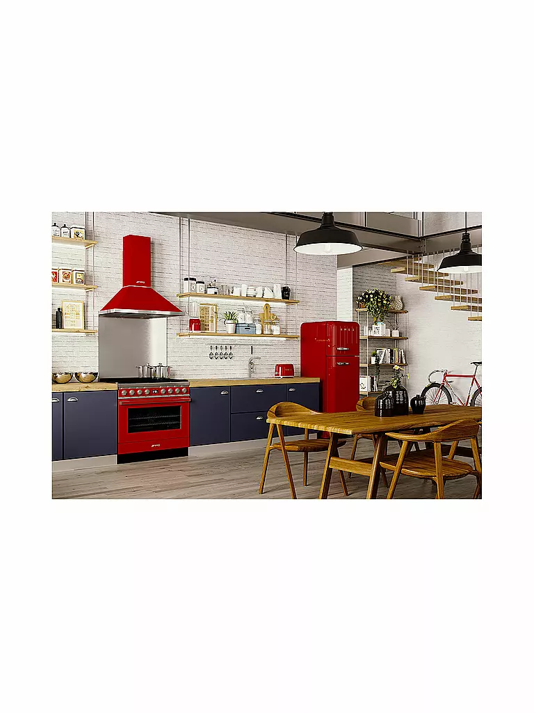 SMEG | Tostapane a 2 fessure Stile retrò anni '50 Rosso TSF01RDEU | 