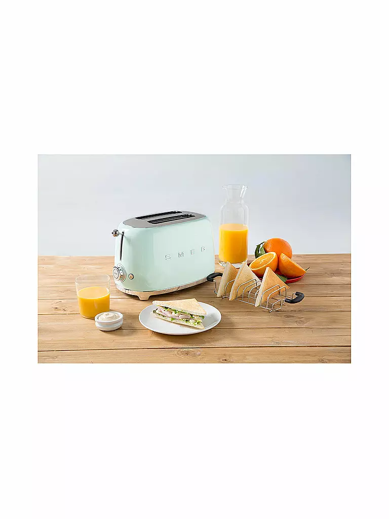 SMEG | Tostapane a 2 fessure Stile retrò anni '50 Verde pastello TSF01PGEU | 
