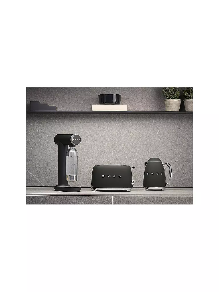 SMEG | Wassersprudler Soda-Stream 1L Schwarz/Matt | Nero