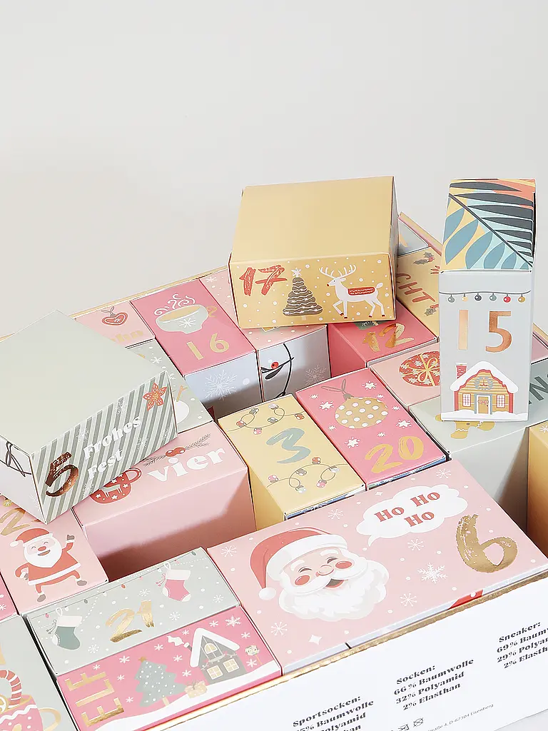 SOCKSWEAR | Calendario dell'Avvento di calze PREMIUM multicolore | 