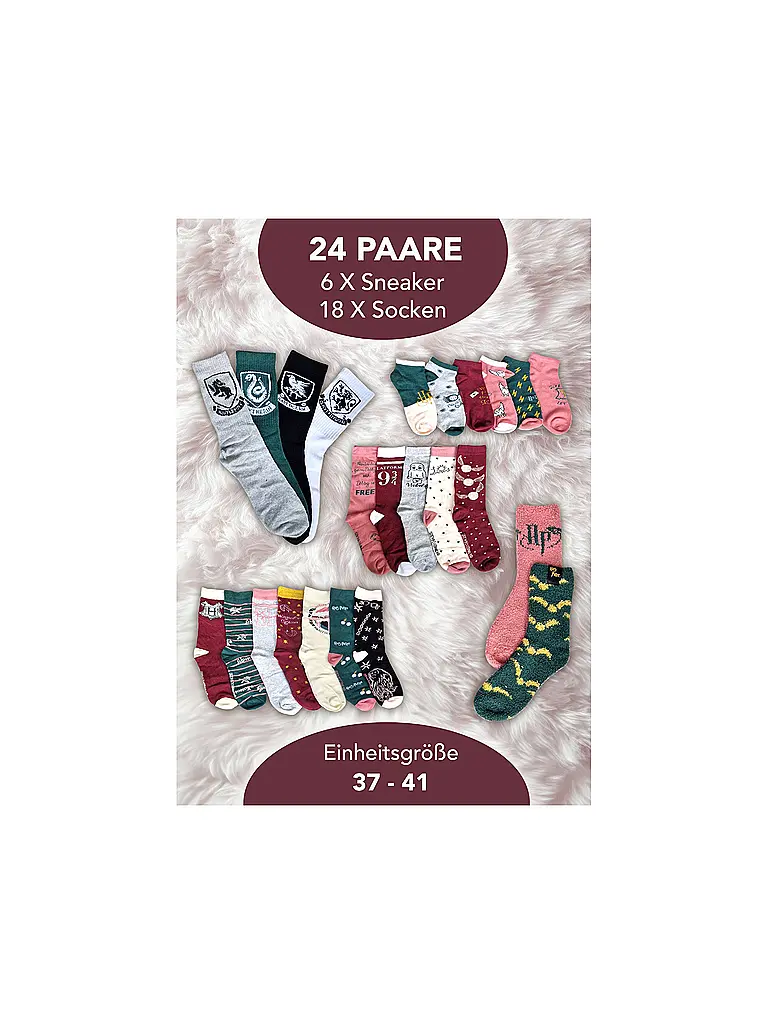 SOCKSWEAR | Socken Adventkalender HARRY POTTER bunt | Multicolore