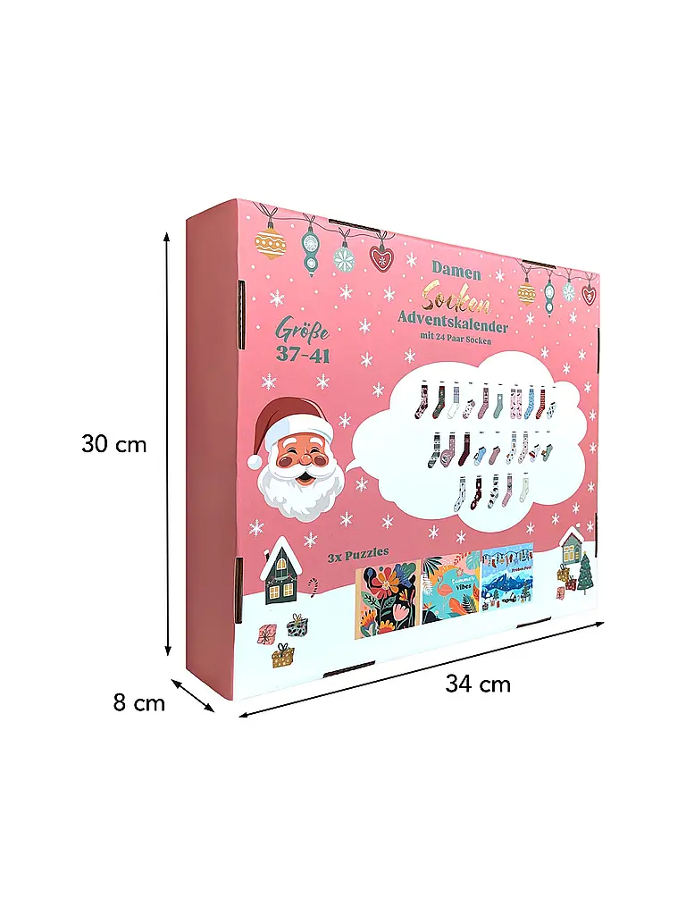 SOCKSWEAR | Socken Adventkalender PREMIUM bunt | Multicolore