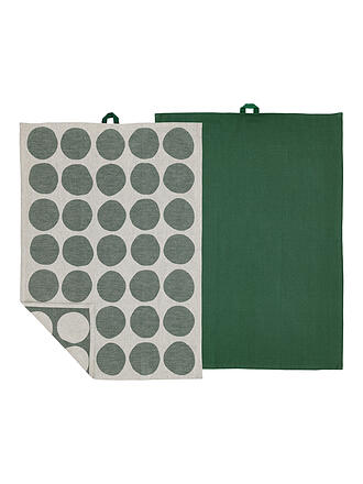 SOEDAHL | Set di strofinacci 2 pz. BUBBLES Verde Pino