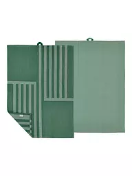 SOEDAHL | Set di strofinacci 2 pz REFLECTION Verde Pino | Verde scuro