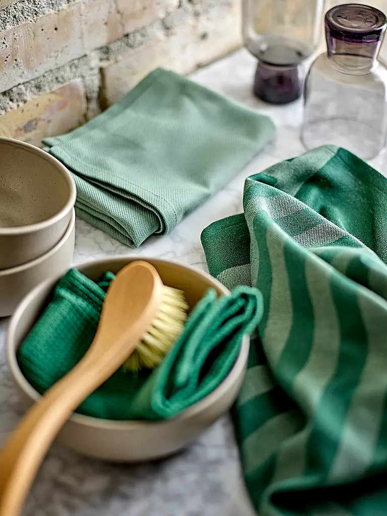 SOEDAHL | Set di strofinacci 2 pz REFLECTION Verde Pino | Verde scuro
