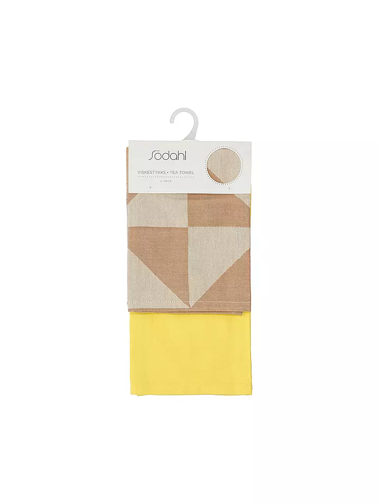 SOEDAHL | Set di strofinacci 2 pz. 50x70cm TWIST Warm Taupe | 