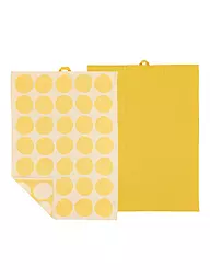 SOEDAHL | Set di strofinacci 2 pz. BUBBLES Verde Pino | Giallo
