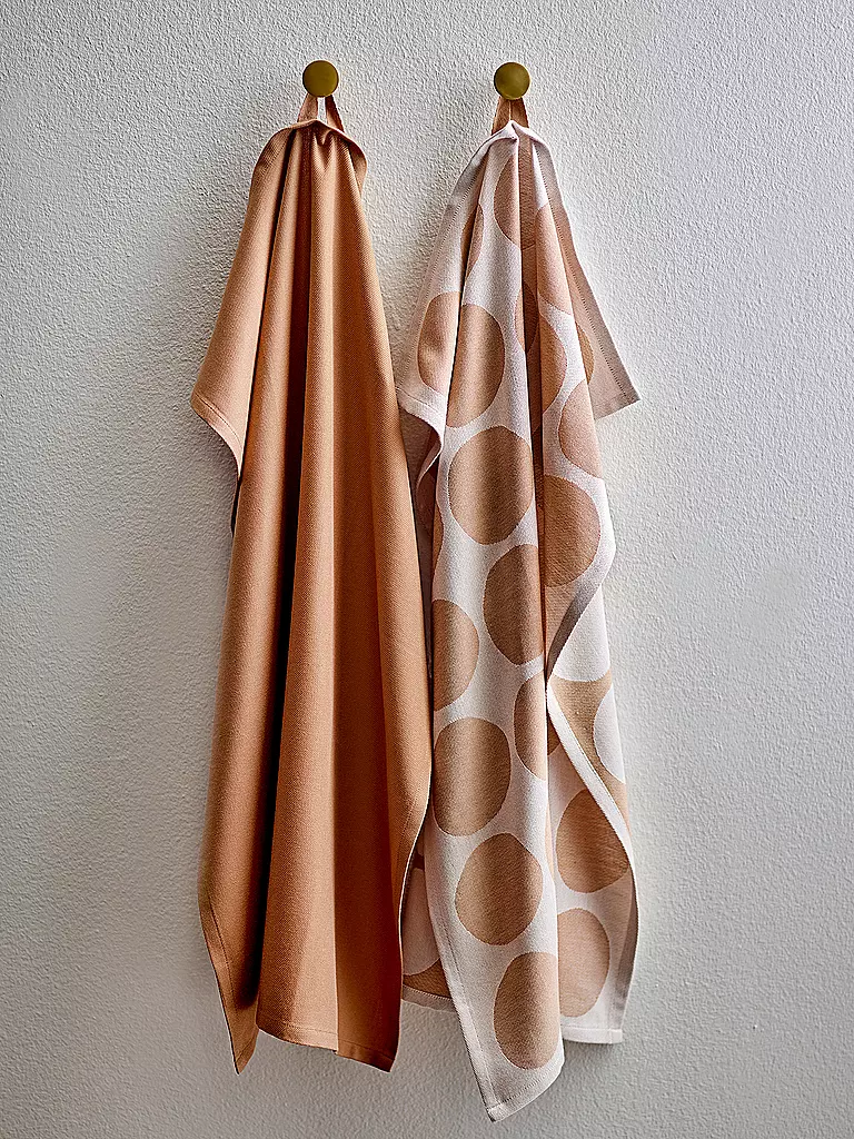 SOEDAHL | Set di strofinacci 2 pz. BUBBLES Warm Taupe | Marrone chiaro