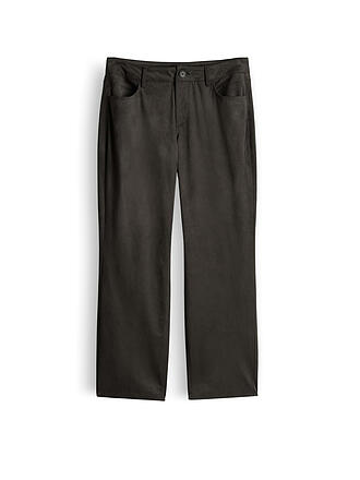 SOMEDAY | Pantaloni effetto pelle Straight Fit 7/8 CARILE VELOURS