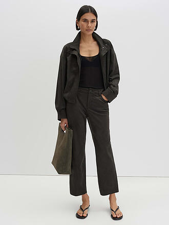SOMEDAY | Pantaloni effetto pelle Straight Fit 7/8 CARILE VELOURS