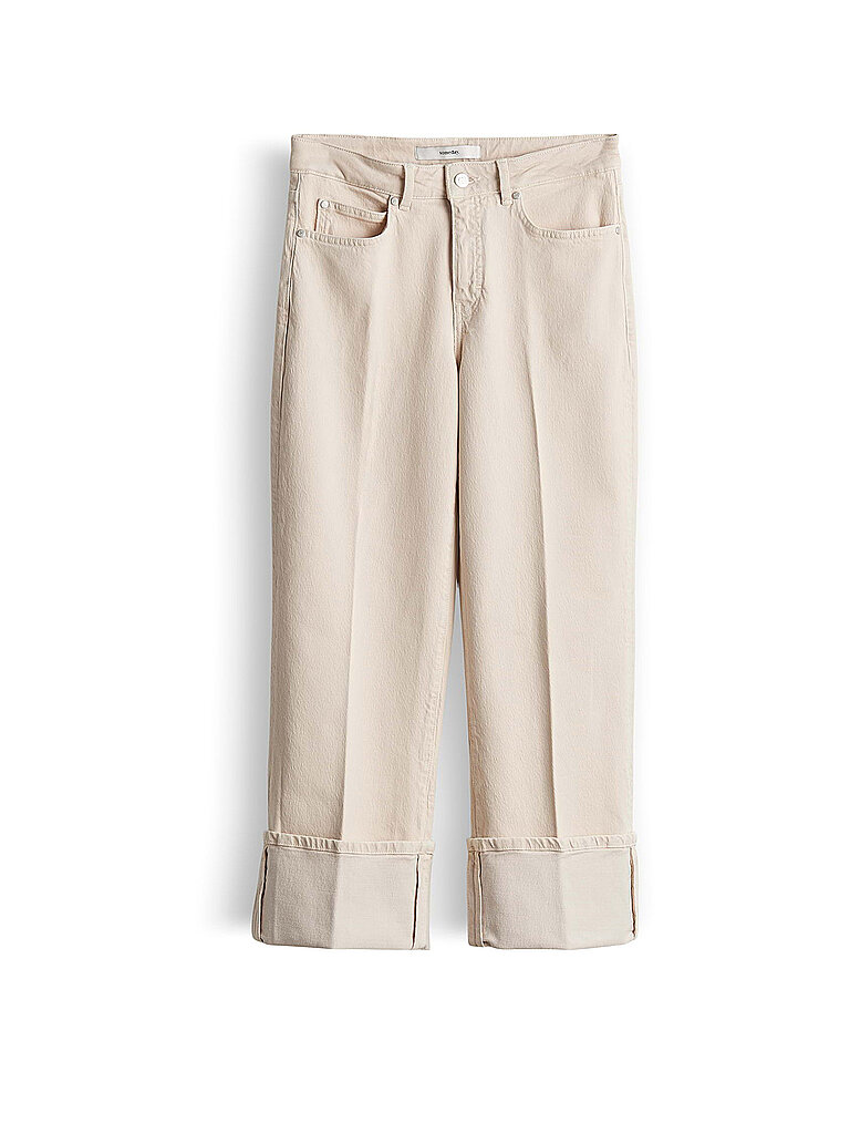 Pantaloni 7/8 CORAH TURN UP SLEEK crema 40
