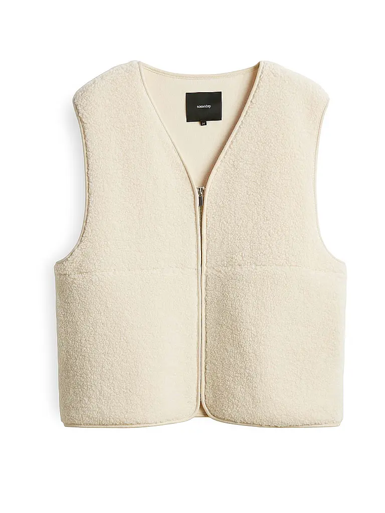 SOMEDAY | Gilet in pelliccia sintetica ULIV | Crema