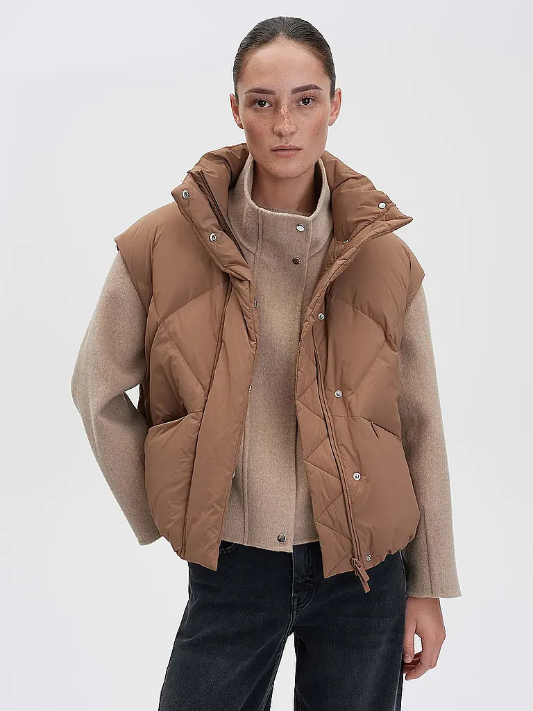 SOMEDAY | Gilet trapuntato VESARA | Cammello