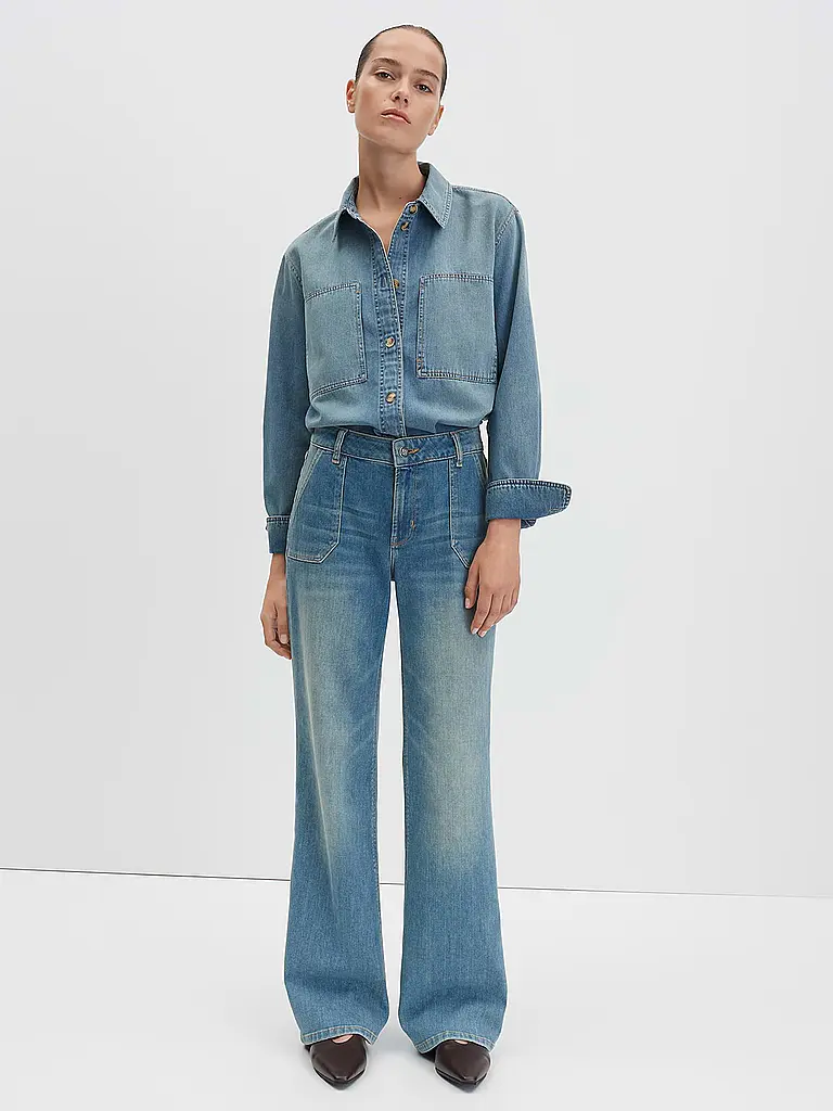 SOMEDAY | Jeans a gamba larga CARIE UTILITY | Blu
