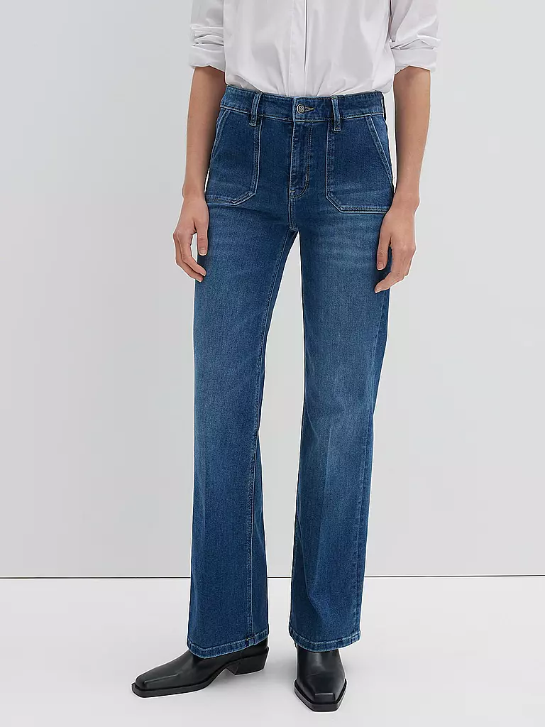 SOMEDAY | Jeans Flared Fit CARIE UTILITY | Blu scuro