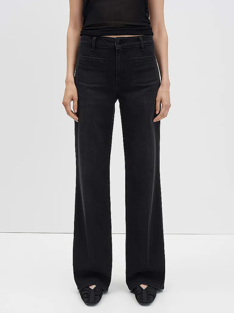 SOMEDAY | Jeans Wide Leg CARIE FRENCH | Nero