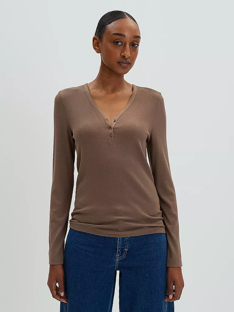 SOMEDAY | Langarmshirt KINOLA | Marrone
