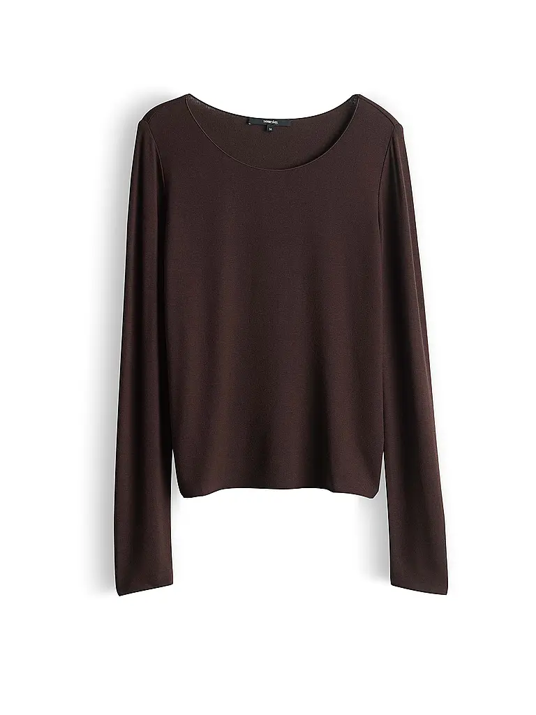 SOMEDAY | Langarmshirt KIROSA SOFT LONG | Marrone