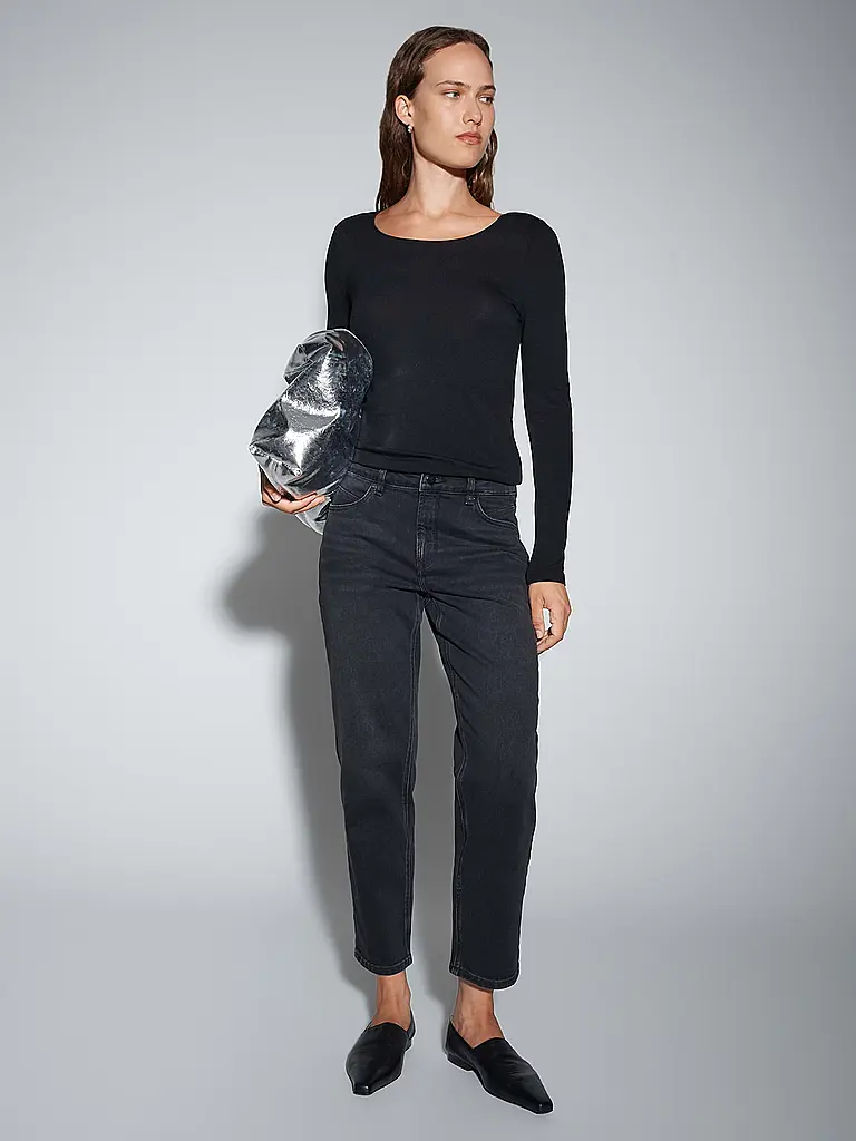 SOMEDAY | Langarmshirt KIROSA SOFT LONG | Nero
