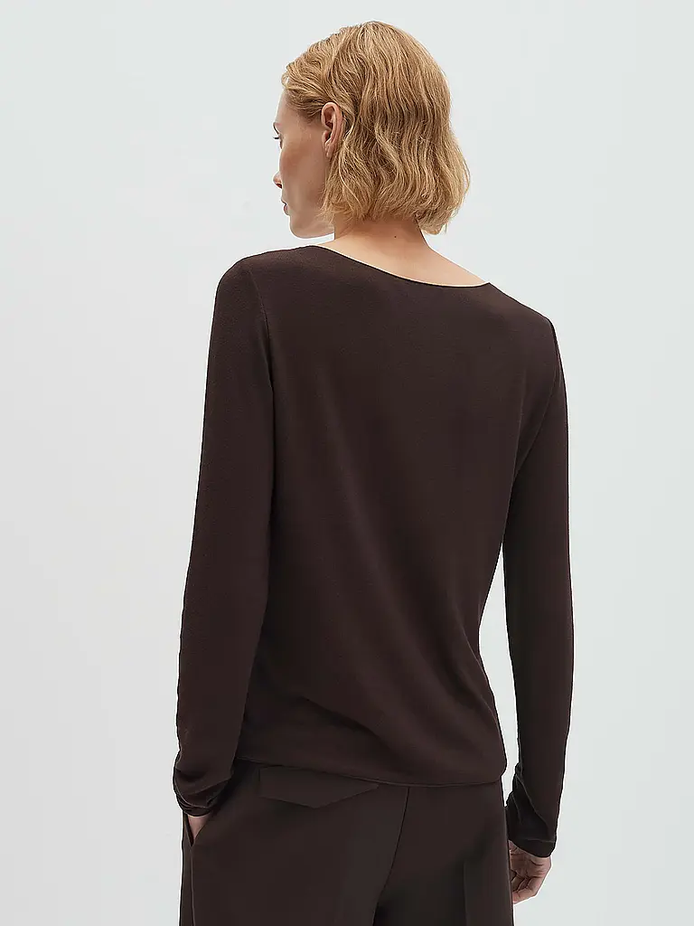 SOMEDAY | Langarmshirt KIROSA SOFT LONG | Marrone