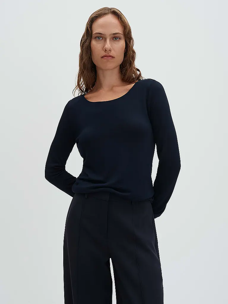 SOMEDAY | Langarmshirt KIROSA SOFT LONG | Blu scuro