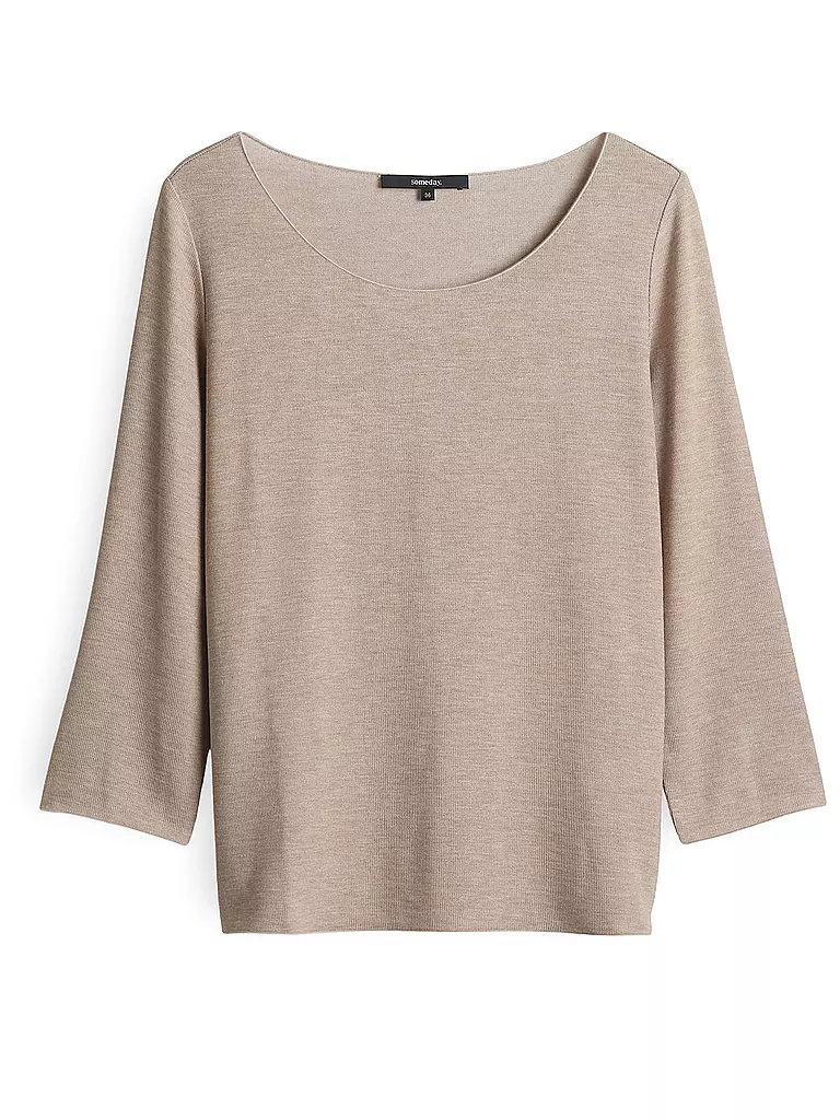 SOMEDAY | Langarmshirt KIROSA SOFT | Marrone