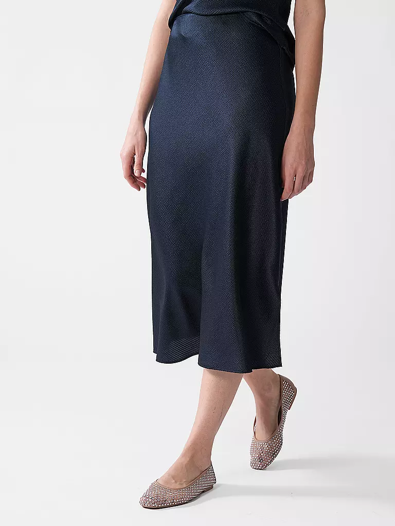SOMEDAY | Midi skirt | Blu scuro