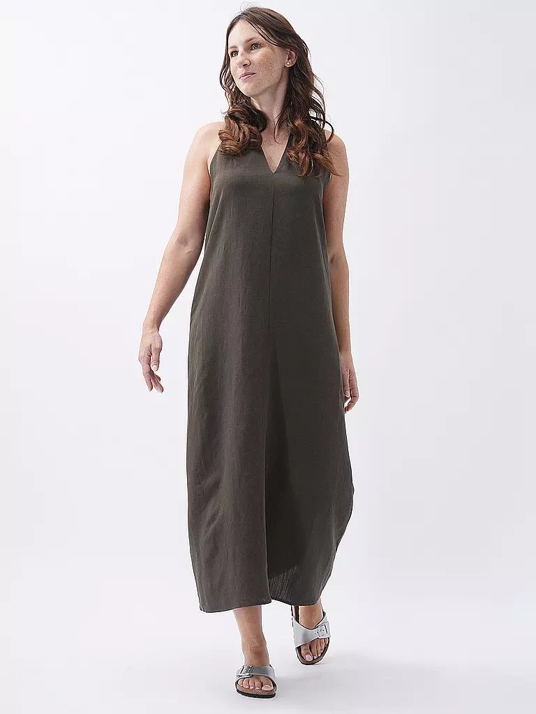 SOMEDAY | Midikleid QEDIRA | Verde scuro