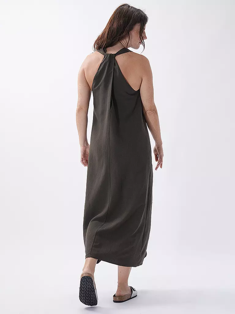 SOMEDAY | Midikleid QEDIRA | Verde scuro