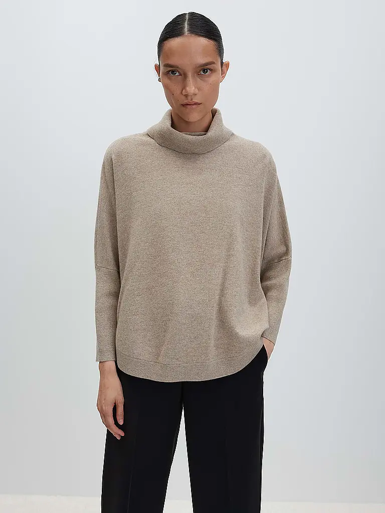 SOMEDAY | Pullover a collo alto TARIANA | Marrone chiaro