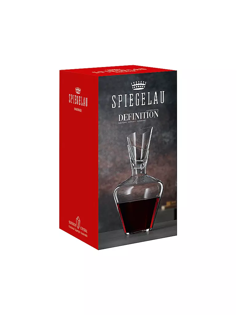 SPIEGELAU | Caraffa da vino Definition con tappo 1l | Trasparente