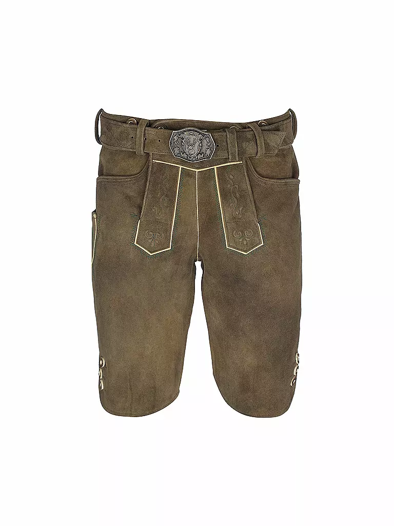 SPIETH & WENSKY | Lederhose Bisam | Marrone