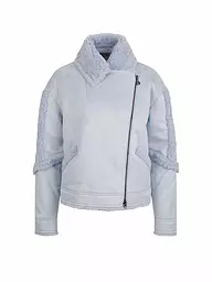 SPORTALM | Jacke in Felloptik | Blu chiaro