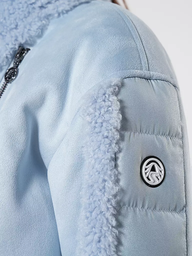 SPORTALM | Jacke in Felloptik | Blu chiaro