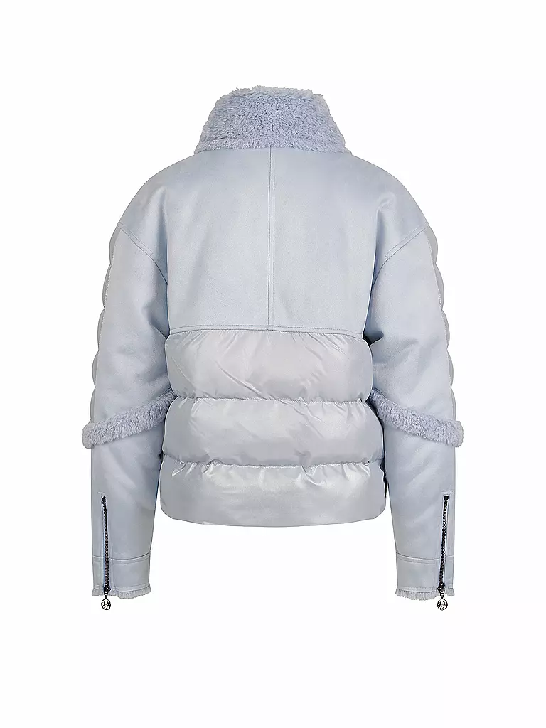 SPORTALM | Jacke in Felloptik | Blu chiaro