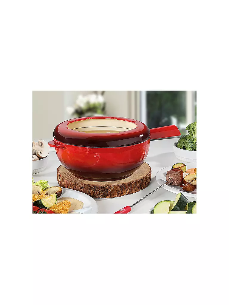 SPRING | Caquelon per fonduta in ghisa 20 cm rosso | 