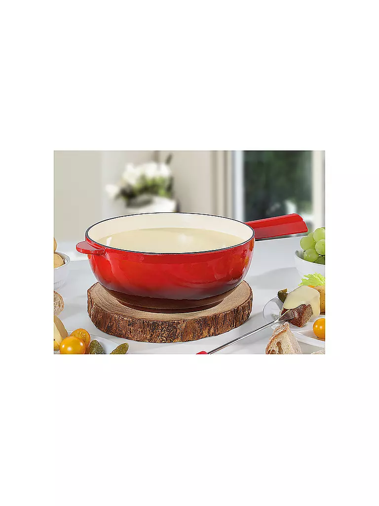 SPRING | Caquelon per fonduta in ghisa 20 cm rosso | 