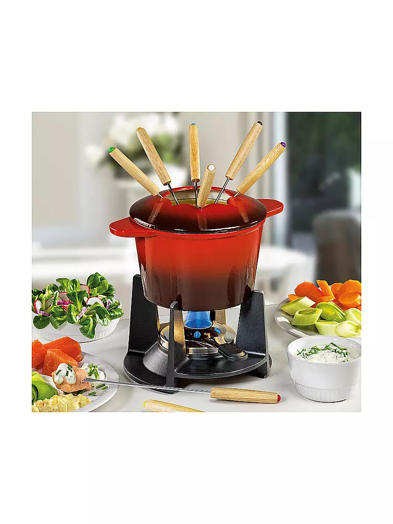 SPRING | Fonduta in ghisa "Grenoble" (Rosso) | Rosso
