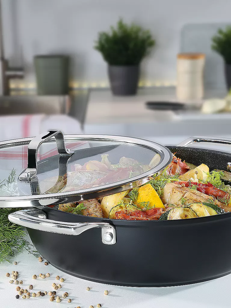 SPRING | Gourmettopf MERIDIAN Intense Pro 28cm / 4l Antihaft | Nero