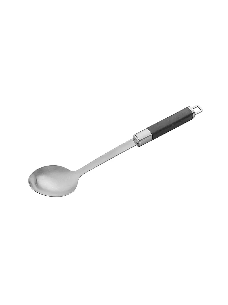 SPRING | Mestolo da portata 35 cm FUSION2+ Acciaio Inox Nero | Argento