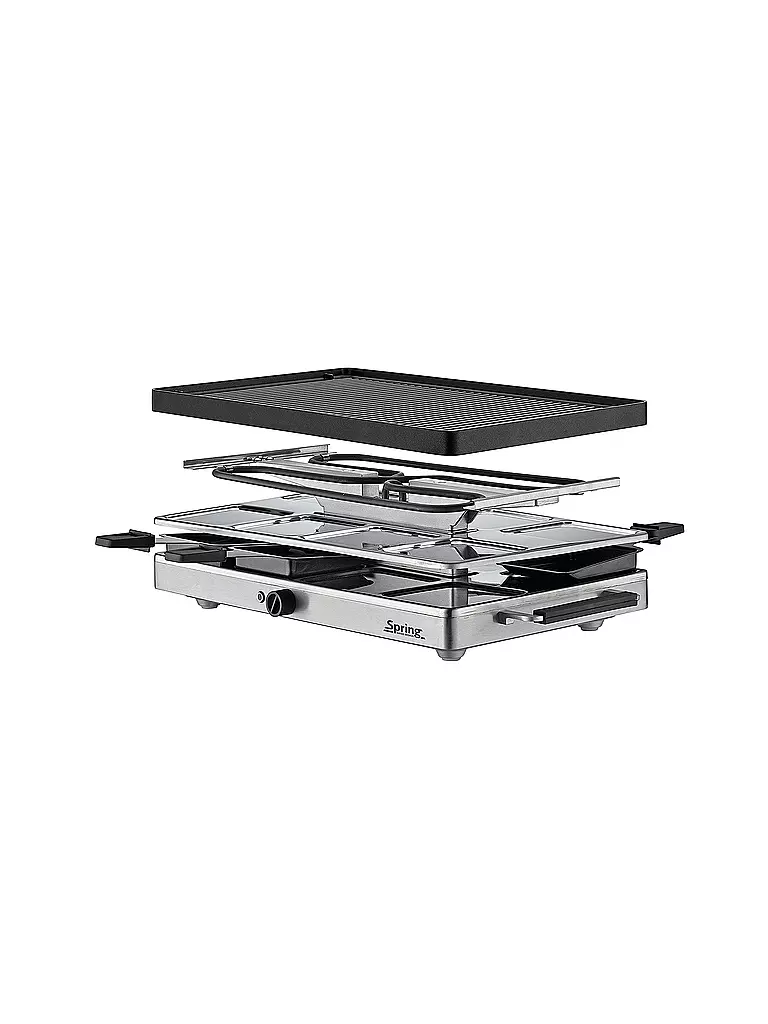 SPRING | Raclette8 CLASSIC Piastra grill in alluminio | 