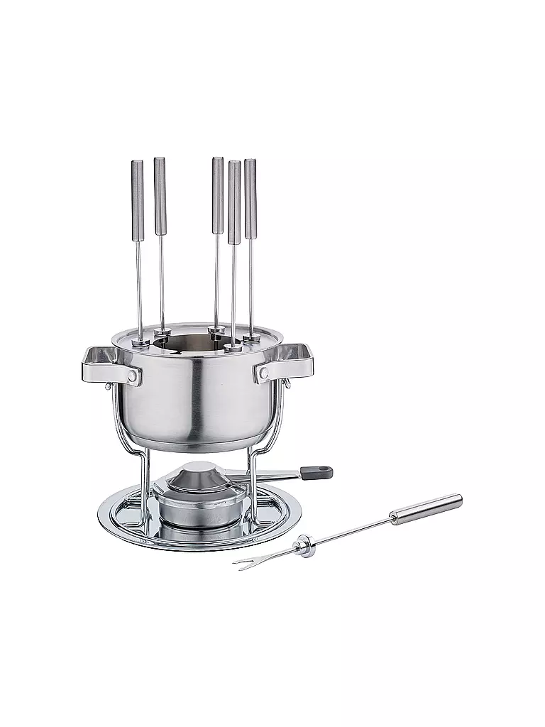 SPRING | Set per fonduta DAVOS 17 cm | Argento