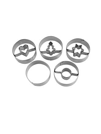 STAEDTER | Tagliabiscotti Linzer liscio, set da 5 pezzi, acciaio inox