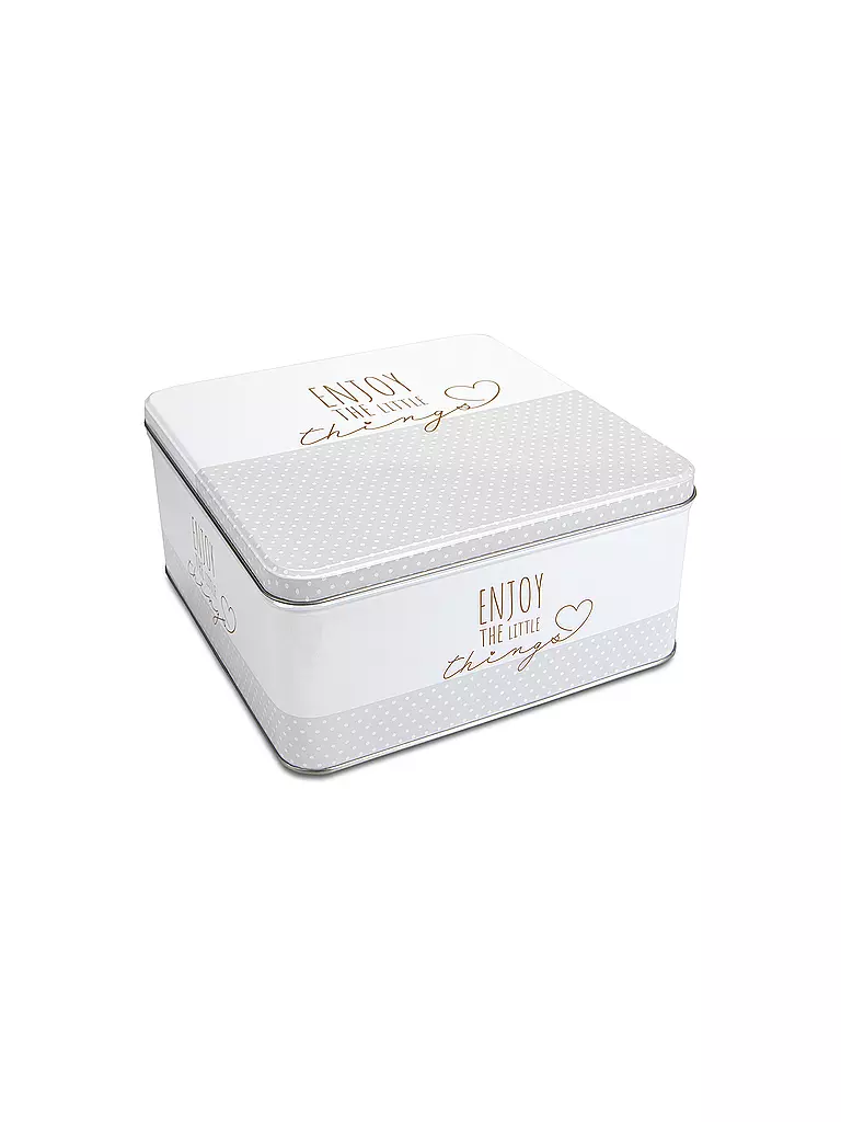 STAEDTER | Barattolo per biscotti ENJOY THE LITTLE THINGS 21x21cm Crema | Crema