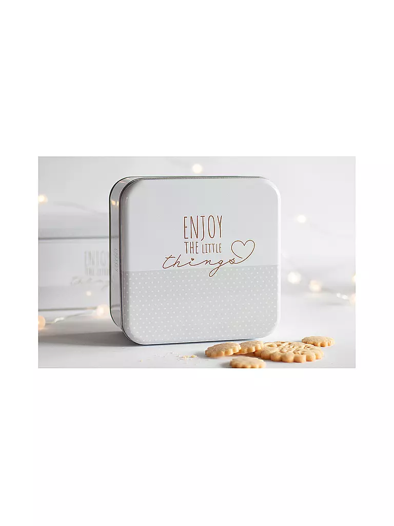 STAEDTER | Barattolo per biscotti ENJOY THE LITTLE THINGS 21x21cm Crema | Crema
